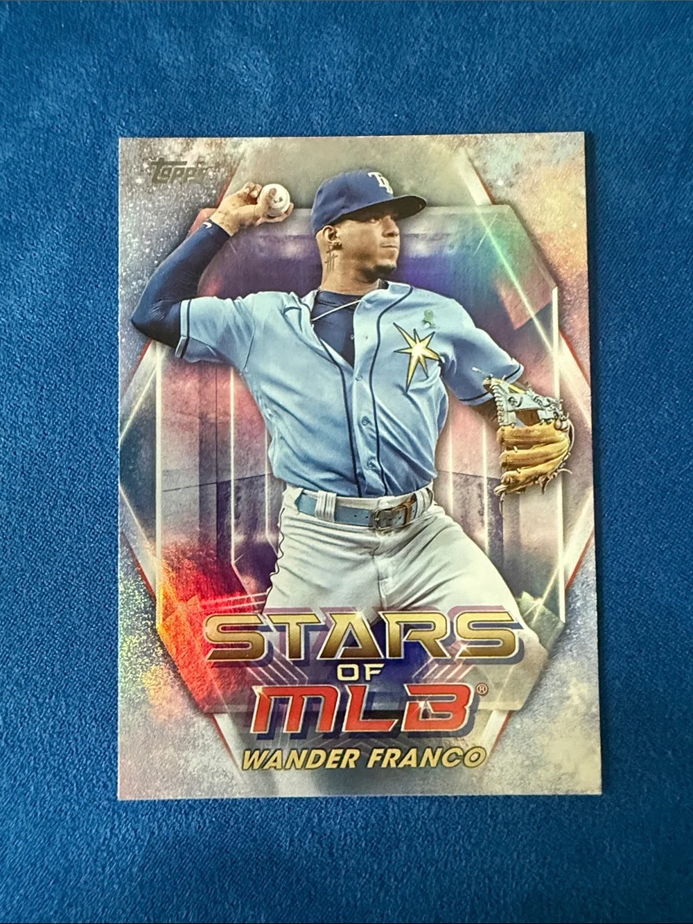 Topps Wander Franco Baseball Card - Light Blue and Navy